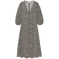 Catwalk junkie Dames Kleedjes Dr Dawn Flowers Maxi - Zwart - Maat XS