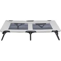 Trixie stretcher hondenligbed grijs/zwart 120x70x19 cm