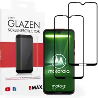 BMAX 2-pack Motorola Moto G7 Plus Glazen Screenprotector - Full Cover