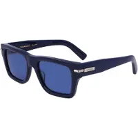 Ferragamo Zonnebril - - SF2033S - Blauwe acetaat - Vierkant 53/20/145 - Man
