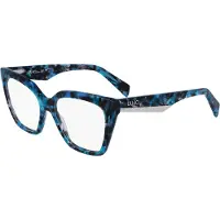 Liu Jo Bril - - LJ2797 - Acetaat Marmer Azuur Blauw - Neusbrug 16 mm - Sleutel 140 mm