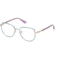 GUESS GU50140 Shiny turquoise 47/15/130 Meisje Brilmonturen