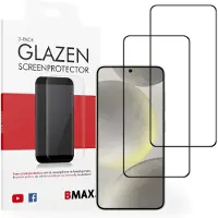BMAX Screenprotector Samsung Galaxy S24 - 2-pack - Gehard glas - Full Cover