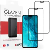 BMAX 2-pack Honor 9X Lite Glazen Screenprotector - Full Cover