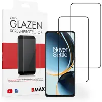 BMAX 2-pack OnePlus Nord CE 3 Screenprotector - Gehard glas - Full cover