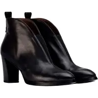 Wonders Dames Sorrento leren enkellaarsjes zwart (36), Leer, 5 tot 8 cm, Geen, Casual L-1112