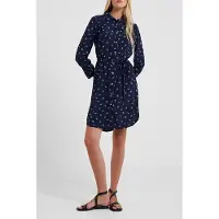 French Connection Cecilia Delphine Shirt Dress Marine Maat: 8 | Blousejurken Outlet | Dames | Blauw