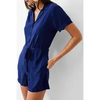 French Connection Rever Playsuit Dk Navy Maat: 6 | Playsuits Outlet | Dames | Blauw