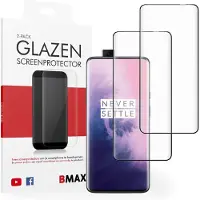 BMAX 2-pack OnePlus 8 Glazen Screenprotector - Full Cover - Zwart