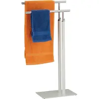 Relaxdays Handdoekhouders + handdoekhaken, Handdoekenrek