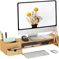 Relaxdays Bamboo, Monitorstijgers, Bruin