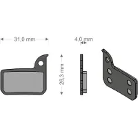Brenta Ciclo Hrd/etap/ultimate/tlm Sram Gesinterde Remblokken