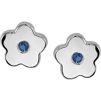Orphelia Kids Oorbel Flower Blue Zirc Sterling Zilver 925