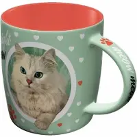 123 Kado koffiemokken Beker - katten liefhebber - 330 ml - poezen mok - keramiek - moederdag cadeau