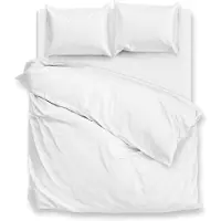 Zo! Home Zohome Luxe Percalle Wit Dekbedovertrek - 260 x 200/220 cm