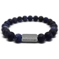 Fashion Jewelry Armband Heren - Natuursteen - Blue Quero - Medium 17cm