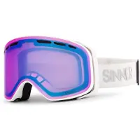 Sinner Skibril Olympia + Matte White Double Full Pink Sintrast Vent