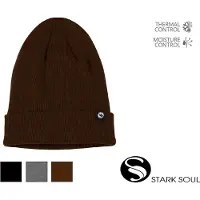 Stark Soul Gebreide muts - Fleece voering - Bruin - Maat One Size