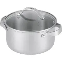 Beka Cicla Kookpot - Ø 20 cm - met Deksel uit glas - Gerecycleerd RVS - PFAS-vrij - Geschikt voor inductie & vaatwasser- Chroom