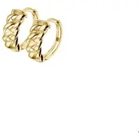 Home Collection Gouden creolen gourmetschakel 5 x 13 mm