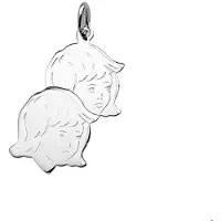 Trendjuwelier huiscollectie Hanger Zilver Kinderhoofdjes