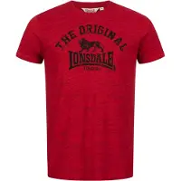 Lonsdale Shirt rood / rood gemêleerd / zwart