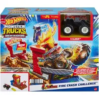 Hot Wheels Sand World Destruction Challenge 5 Alarm Car Goud Kinderen