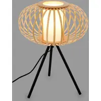 Briloner - ROTTI - Tafellamp - 39.5 cm - 1x E27, max. 10W - bamboe