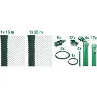 Alberts Draadgaasafrastering Hoogte: 80 - 200 cm, totale lengte: 15 - 100 m, voor plaatsing in beton (set)