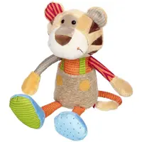 Sigikid Zachte knuffel Patchwork Sweety Tiger , kleurrijk