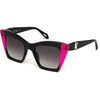 Just cavalli Zonnebril SJC106V 52/21/140 Glanzend Zwart Acetaat VROUW SJC106V