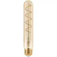 LumenXL E27 dimbare buislamp amber met spiraal 18,5 cm, 4W, 1600K
