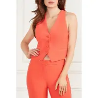 Guess Marciano By Jacqueline Vest Vivacious Coral Maat: 44 | Gilets Outlet | Dames | Oranje