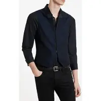 John Varvatos Shawl Collar H B Closure Vest Blue Black Size: 54 | Waistcoats Outlet | Heren | Blauw