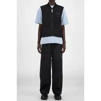 Daily Paper Black Husam Vest Maat: XS | Gilets Outlet | Unisex | Zwart