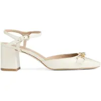 Lk bennett Mindy Trim Sandal Cream Maat: 41 | Pumps Outlet | Dames | Beige
