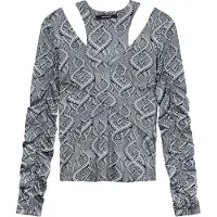 Daily Paper Lindsay Top Grey Maat: L | Longsleeves Outlet | Dames | Wit