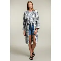 River Woods Multicolor Checked Kimono Maat: 38 | Badjassen Outlet | Dames | Blauw
