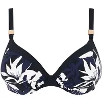 Femilet Sw Bra Tshirt Plunge Dark Flowers Maat: D70 | Bikini's Outlet | Dames | Blauw