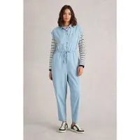 White Stuff Piper Broderie Jumpsuit Mid Denim Maat: 10 | Jumpsuits Outlet | Dames | Blauw