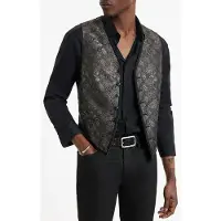 John Varvatos Button Front Closure Vest With Satin Tap Almond Maat: 48 | Gilets Outlet | Heren | Bruin