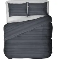 Kayori Dekbedovertrek Sora Antracite Tencel-240 x 200 / 220 cm | Lits-Jumeaux