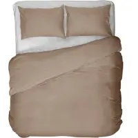 Kayori Dekbedovertrek Kiyo Taupe Tencel-260 x 200 / 220 cm | Extra Breed