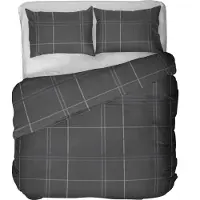Kayori Dekbedovertrek Mondo Antracite Tencel-240 x 200 / 220 cm | Lits-Jumeaux