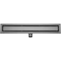 Boss & Wessing Douchegoot met Tegelrooster en Flens BWS Roos 90x7 Cm Gunmetal