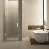 Boss & Wessing Nisdeur bws miley 80x200 cm 8 mm nano helder glas mat wit