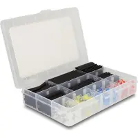 DeLOCK Heat shrink tube with solder wire connector assortment box 308 pieces