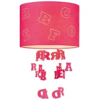 Home Sweet Home lampenkap Letters kinderkamer Ø 30 cm - fuchsia
