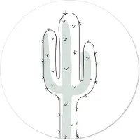 Label2X Muurcirkel kids cactus