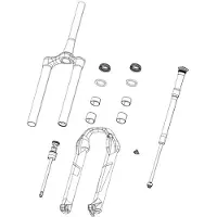 RockShox Lyrik Ultimate 27/29 High Gloss Black 2023+ Stickerset